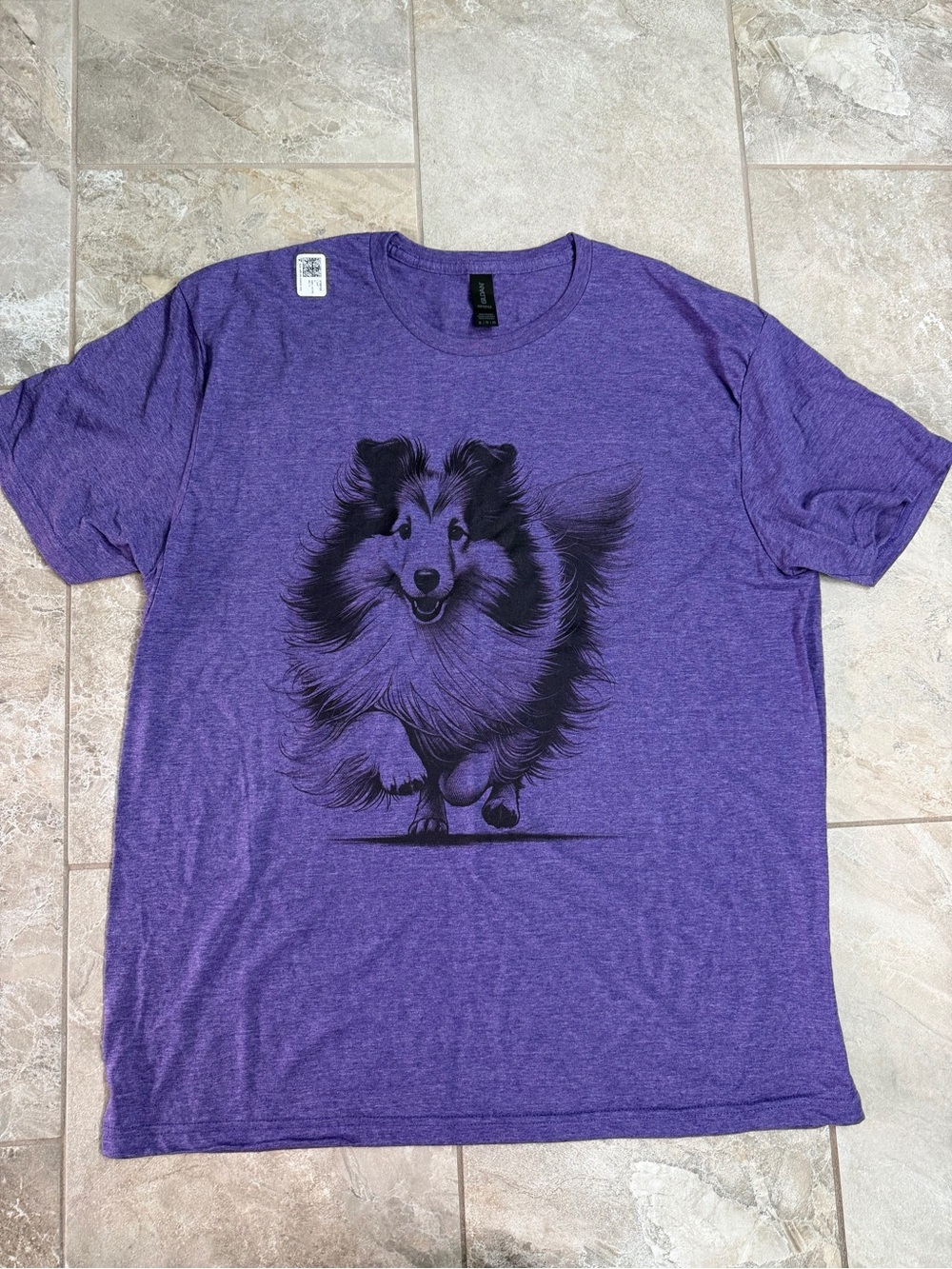 Sheltie Shetland Sheepdog Lover T-shirt Heather Purple